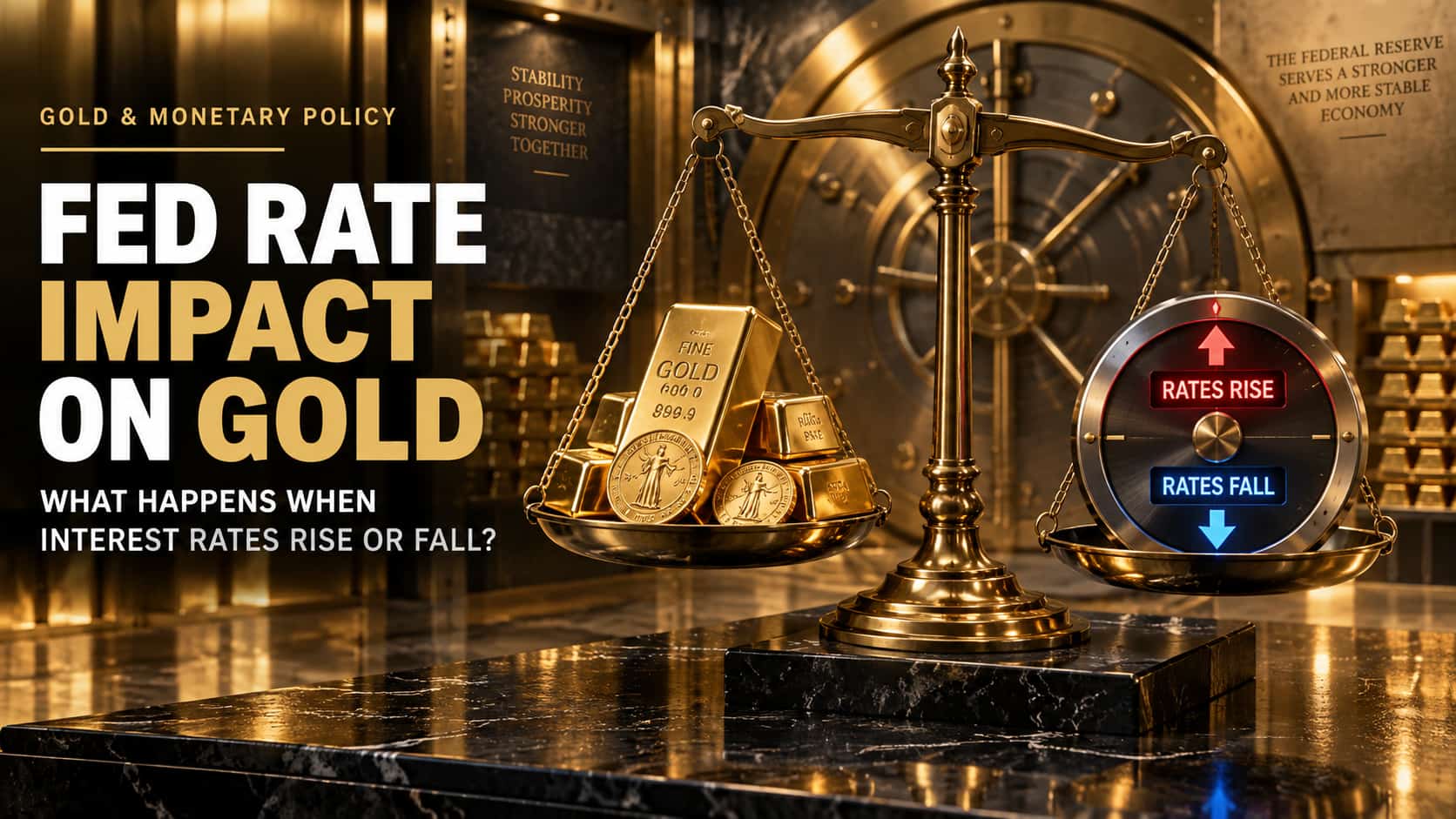 Fed Rate Hike Impact on Gold: What Happens When Interest Rates Rise or Fall?