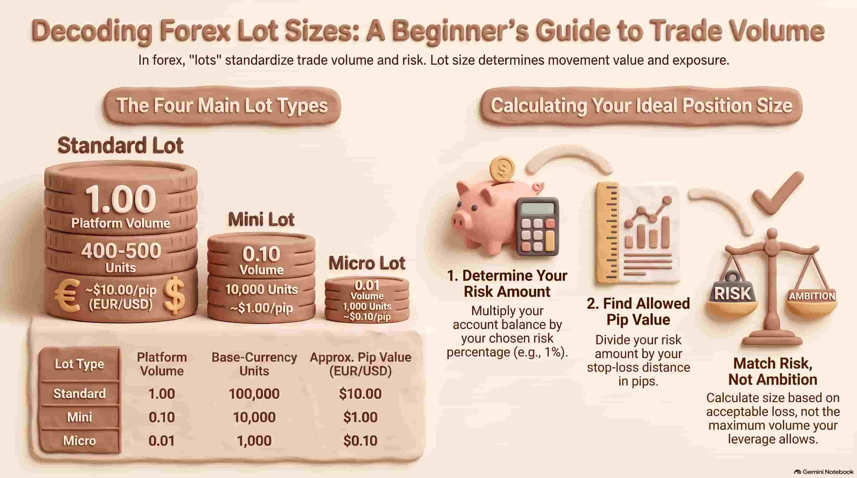 What Is a Lot Size in Forex? Standard, Mini, Micro and Nano Lots Explained